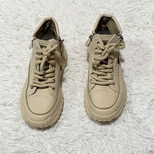 Aloyliba. Khaki Ankle Boots Size 7